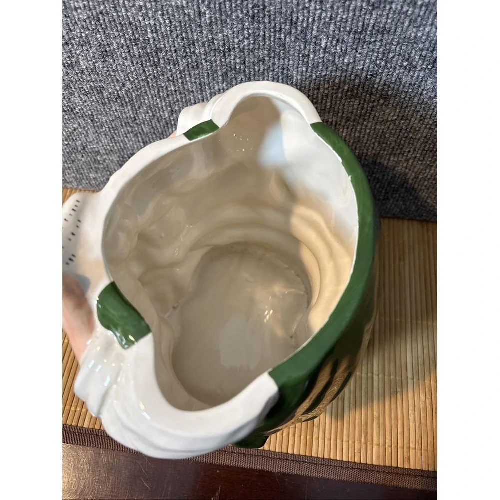 Vtg~JcPenney's~Ceramic Santa & Elf Checking Gift List Cookie Jar~12